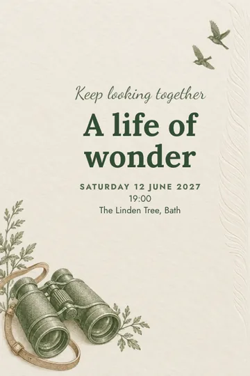 Keep looking together invitation design