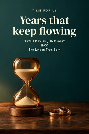 Time for us invitation design
