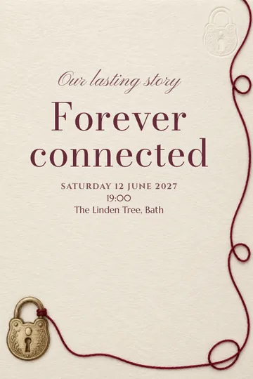 Our lasting story invitation design