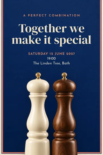 A perfect combination invitation design
