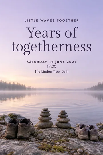 Little waves together invitation design