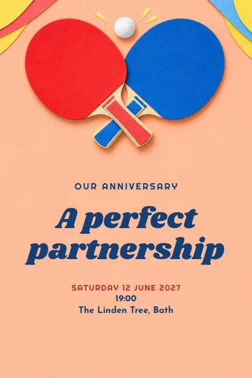 Our anniversary invitation design