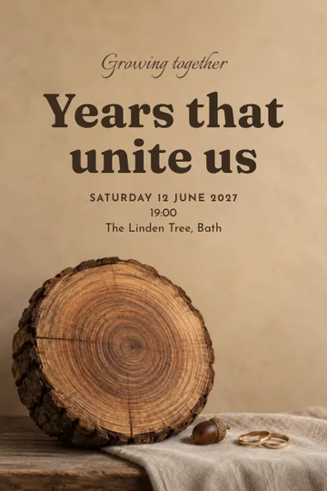 Growing together invitation design