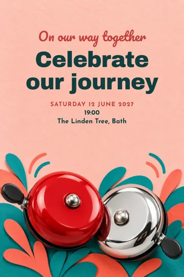 On our way together invitation design