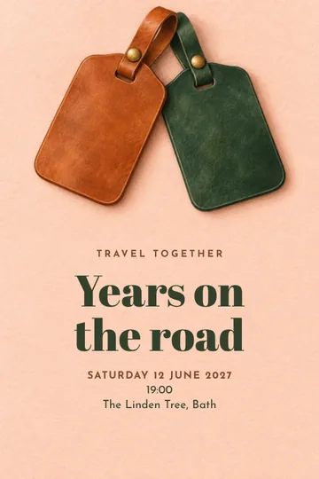 Travel together invitation design