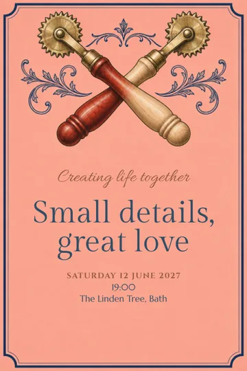 Creating life together invitation design