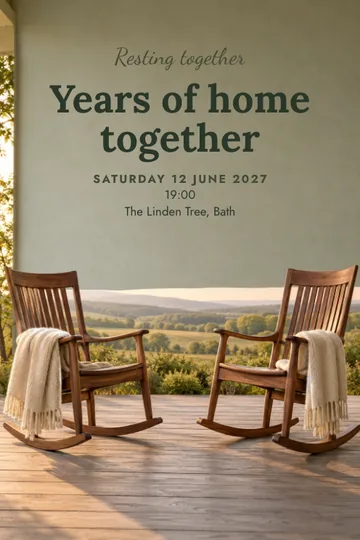 Resting together invitation design