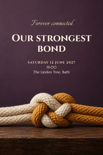Forever connected invitation design