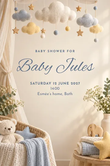 Cloud mobile invitation design