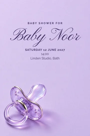A gentle beginning invitation design