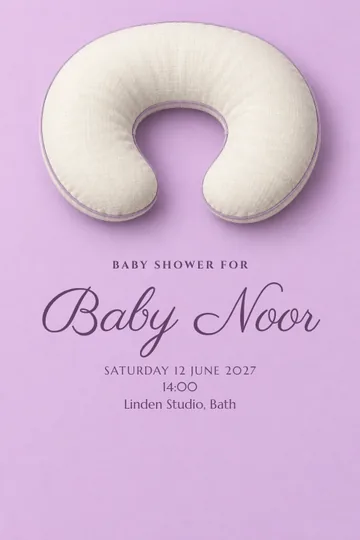 Softly held invitation design