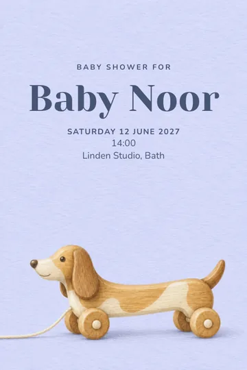 Little companion invitation design