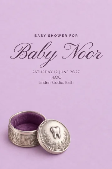 A tiny keepsake invitation design