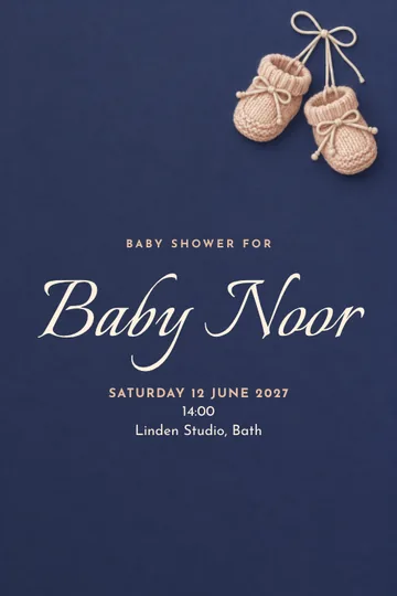 Little steps invitation design