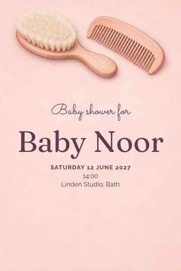 Tender care invitation design