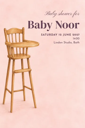 A place for you invitation design