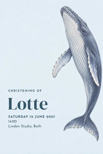 A gentle current invitation design