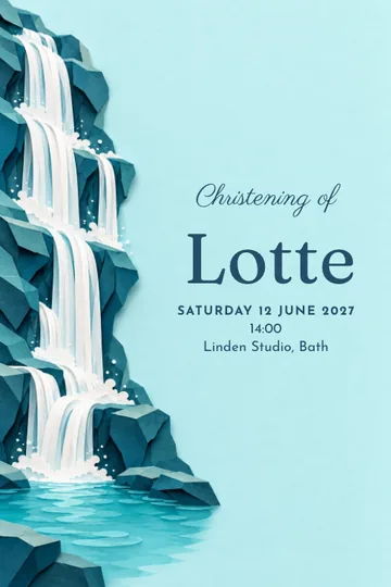 Living water invitation design