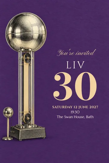 A charged celebration invitation design