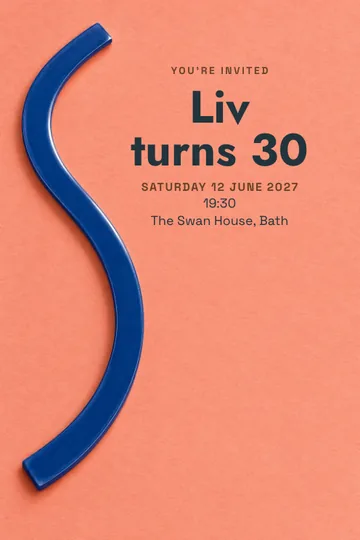 A celebration of free lines invitation design