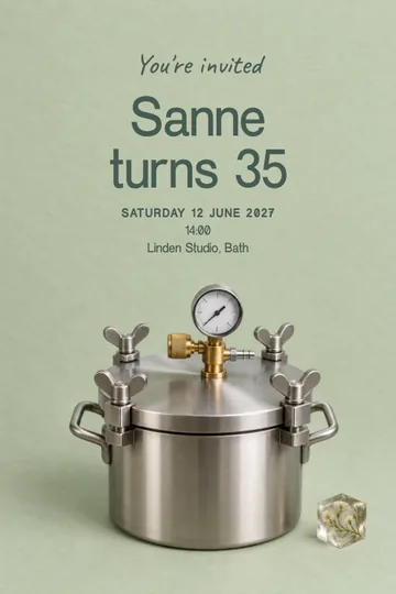 Casting atelier invitation design