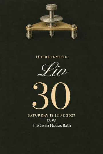Down to the curve invitation design