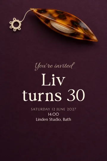Fine connections invitation design