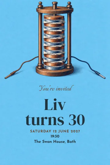 The first spark invitation design