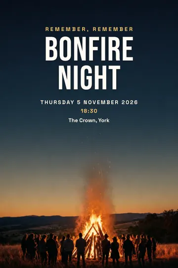 Bonfire Night invitation design