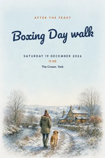 Boxing Day invitation design