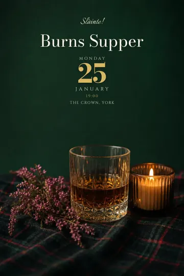 Burns Night invitation design