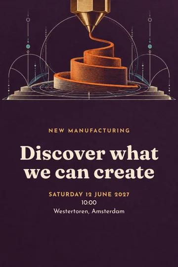 New manufacturing invitation design