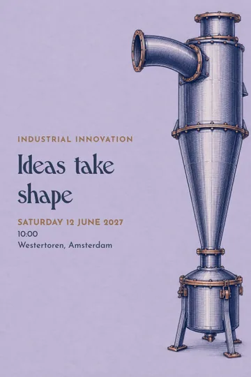 Industrial innovation invitation design