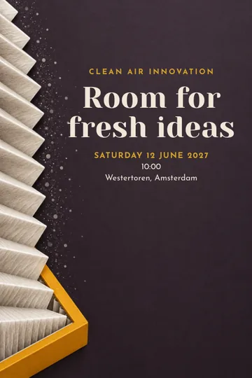 Clean air innovation invitation design