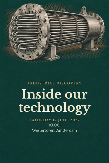 Industrial discovery invitation design