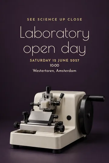 Precision laboratory invitation design