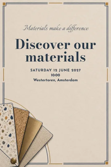Materials make a difference invitation design