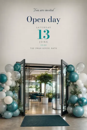 Open day invitation design