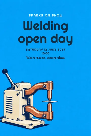 Welding technology invitation design