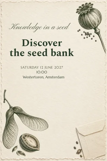 Knowledge in a seed invitation design