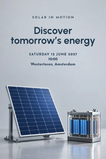 Solar in motion invitation design