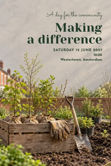 Rooted together invitation design