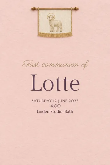 A day of peace invitation design