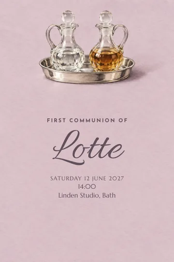 A precious moment invitation design