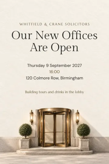 Company party invitation, Revolving door design