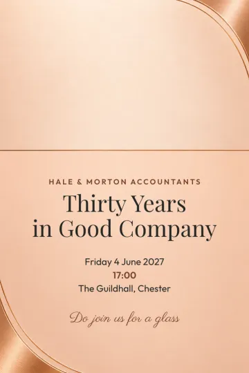 Company party invitation, Copper sheen design