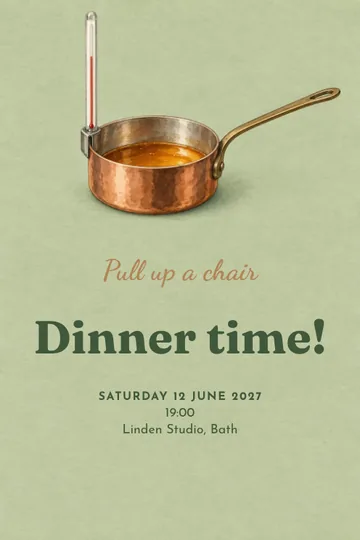 Sweet at the right heat invitation design