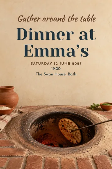 Around the tandoor invitation design