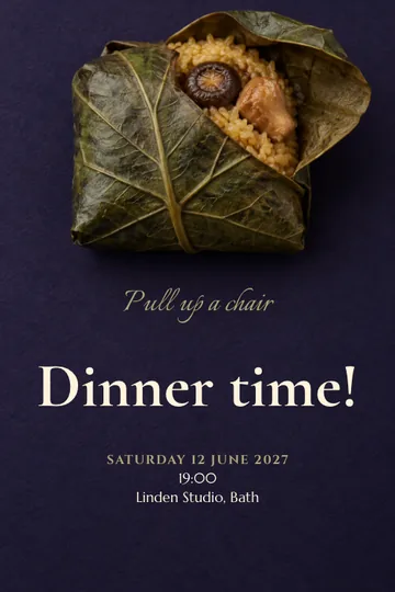 A green surprise invitation design