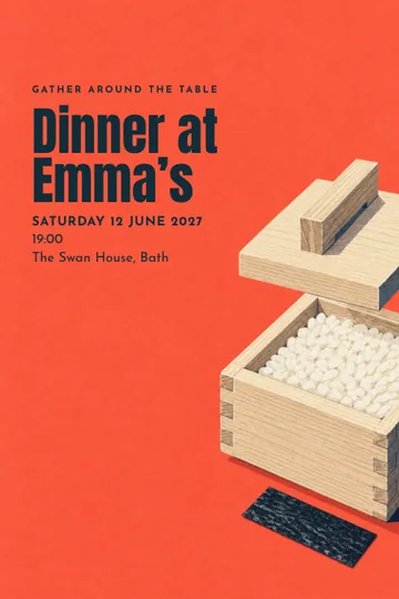 Rice takes shape invitation design